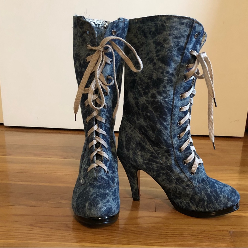 Vero Cuoio Denim Boots